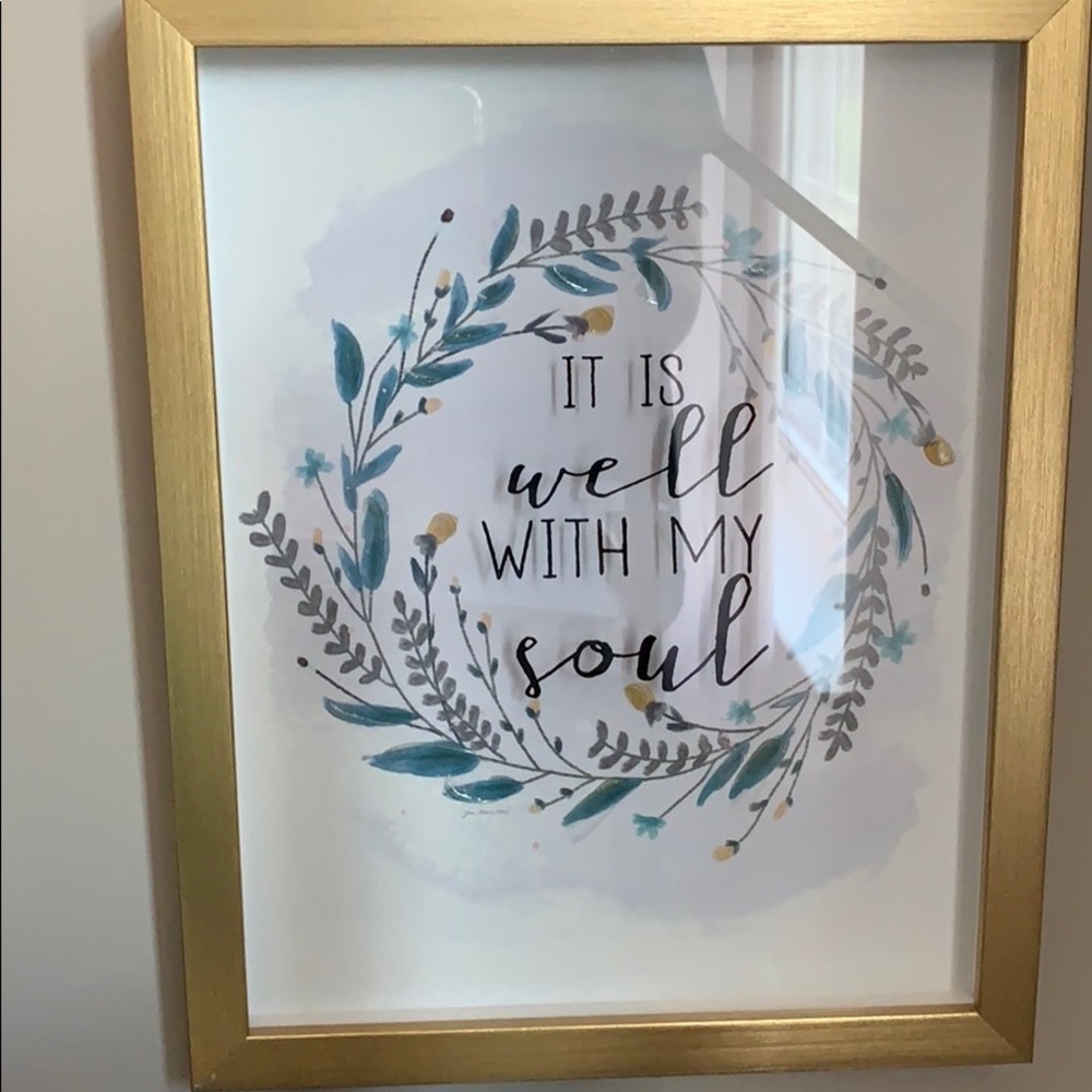 Framed quote art